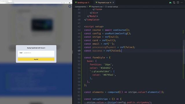 078 - Mastering Nuxt - 7-8 Handle Payments with Stripe - HD смотреть онлайн
