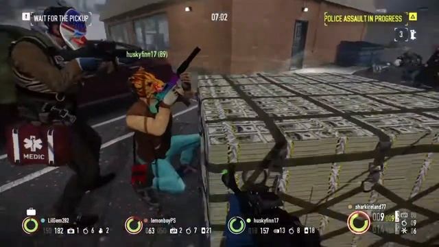 PAYDAY 2: CRIMEWAVE EDITION PS4 Gameplay: Point Break Heist смотреть онлайн