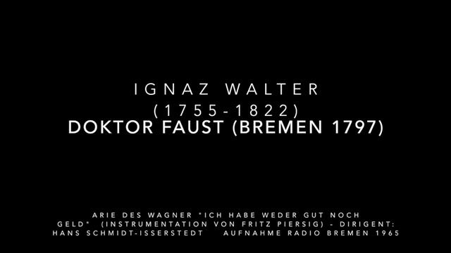 Ignaz Walter - Doktor Faust 01 смотреть онлайн