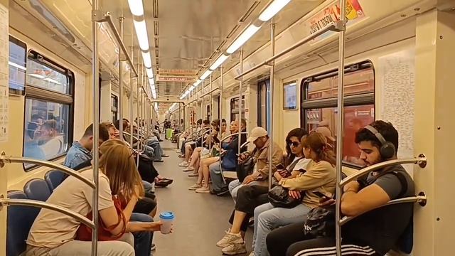 Поездка на поезде Ока Баклажан по БКЛ от станции Давыдково до станции Аминьевская смотреть онлайн