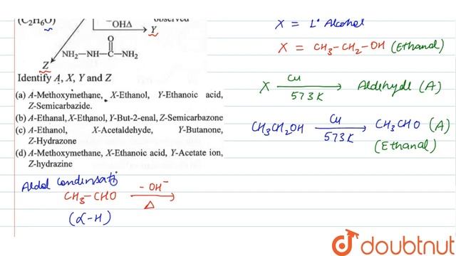 Consider the reaction Identify `A, X, Y and Z` смотреть онлайн
