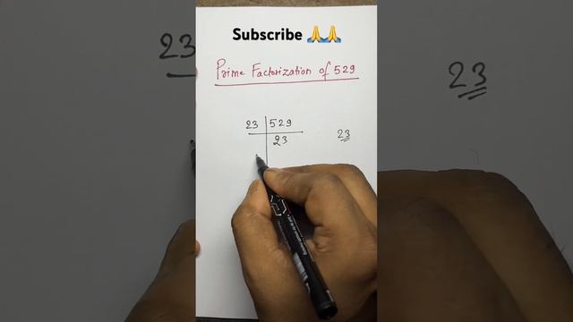 Prime Factorization of 529 #math смотреть онлайн