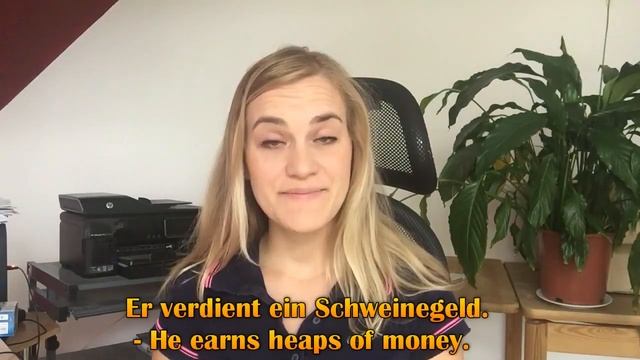 German Lesson (8) - Funny German Expressions Using the Word Pig - Vocab and Expressions - B1 смотреть онлайн