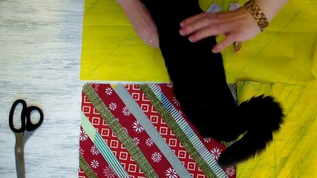 Юбка под Елку своими руками из рогожки или лоскутов смотреть онлайн