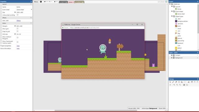Come creare un effetto Parallasse? - Construct 3 смотреть онлайн