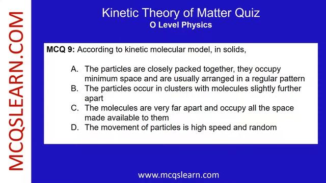 Kinetic Theory: Matter Quiz Question Answer PDF | Kinetic Theory Class 9-10 Ch 7 Notes | Physics Ap смотреть онлайн