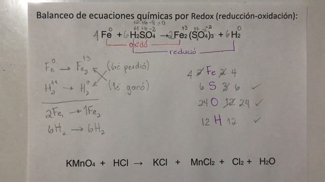 REACCIONES QUÍMICAS: BALANCEO POR REDOX смотреть онлайн