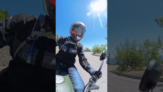 Поездка по старому Южнобережному шоссе #юбк #insta360 #insta360x4 #крым #мото #bikers смотреть онлайн