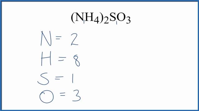 How to Find the Number of Atoms in (NH4)2SO3 (Ammonium sulfite) смотреть онлайн