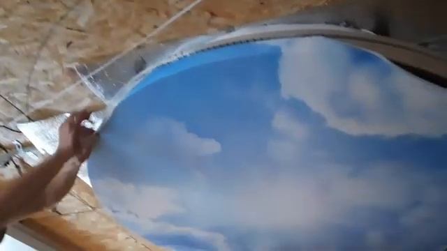 Монтаж многоуровнего натяжного потолка DOUBLE VISION с подсветкой и световыми линиями (360p) (1) смотреть онлайн