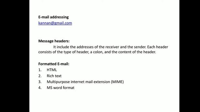 Communication Networks /Electronics Mail (E-mail) /MAMSE смотреть онлайн