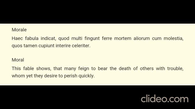 Aesop's Fabula 136 Latin/English смотреть онлайн