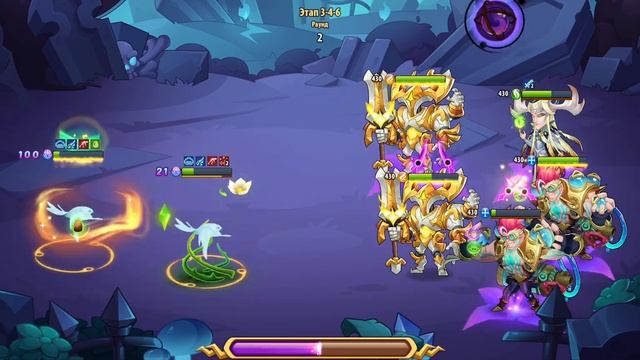 Лишь попытки пройти 3-4-6 (лучшая попытка - последняя). Idle Heroes. смотреть онлайн