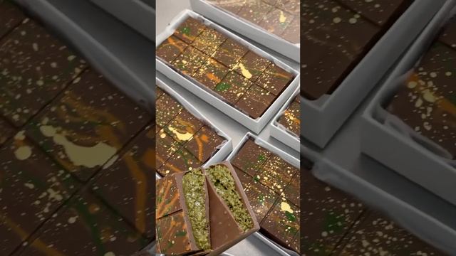 Партия дубайского шоколада #дубайскийшоколад #dubaichocolate #chocolate #шоколад #food #dessert