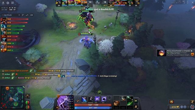 Anti-Mage Dota 2 Gameplay Ana with 20 Kills and Battlefury смотреть онлайн