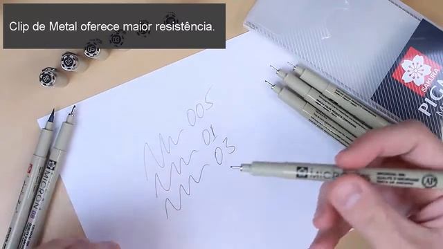 Canetas para Mangá e Desenho Artístico Pigma Micron смотреть онлайн