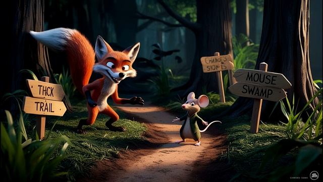 El zorro, el búho y el ratón Fabula смотреть онлайн