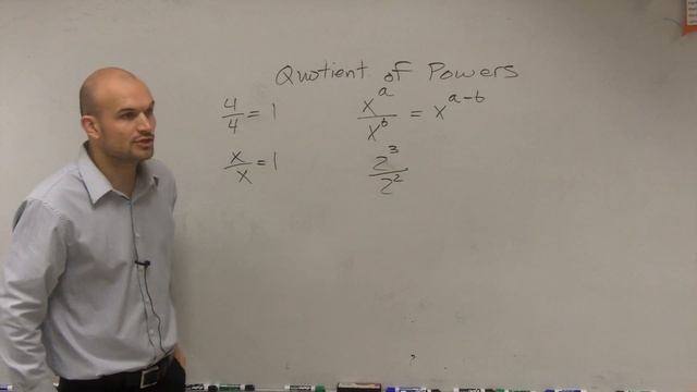 What is the quotient of powers of exponents смотреть онлайн