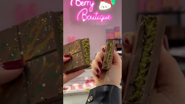 Дубайский шоколад с фисташковой начинкой  #chocolate #дубайскийшоколад #dubaichocolate #food #шоко