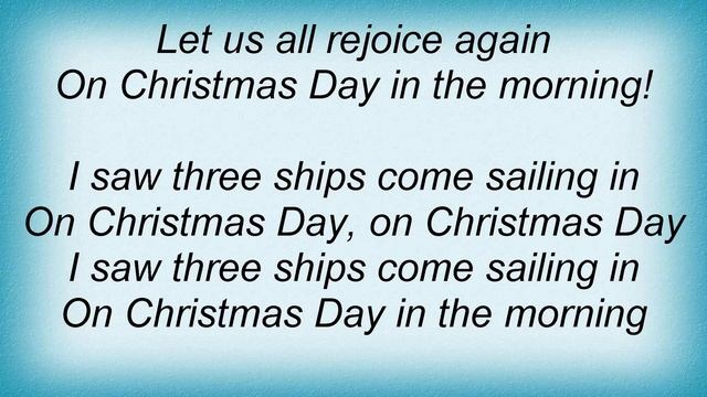 Barenaked Ladies - I Saw Three Ships Lyrics смотреть онлайн