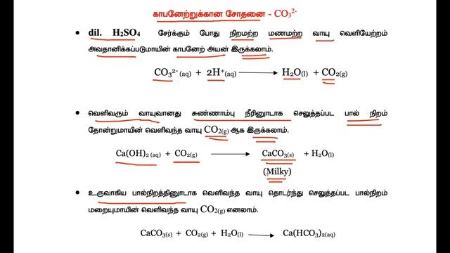 test for carbonate in tamil - anion analysis serie 02 смотреть онлайн
