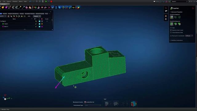 MSC APEX TUTORIAL 04.1 Meshing with Hexahedral (brick) elements смотреть онлайн