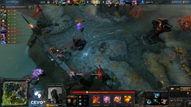 CEVO-Main DOTA2 Season 4: Team SNA + 4 vs. America's Finest DotA Players - Week 3:2 (1 of 2) смотреть онлайн