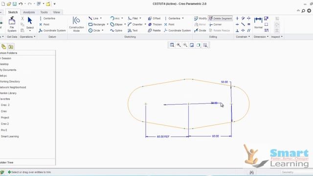 Creo Parametric 2.0 Video Tutorials Chapter-3 Part-2 смотреть онлайн