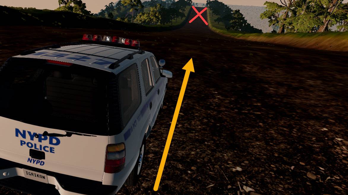 Грязный спуск. BeamNG