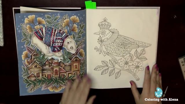 My Coloring Book Collection And All Finished Pages. Part 2 / Coloring With Alena
