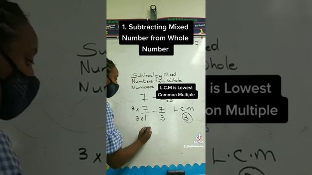 Subtracting Mixed Number from Whole Number смотреть онлайн