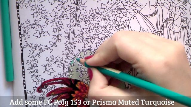 Coloring 'Myth & Magic' / Angel and Gryphon. Part 1 / Colored pencils смотреть онлайн