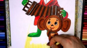 Drawing Cheburashka with Gena the Crocodile - [4K/UHD] - Drakonarus