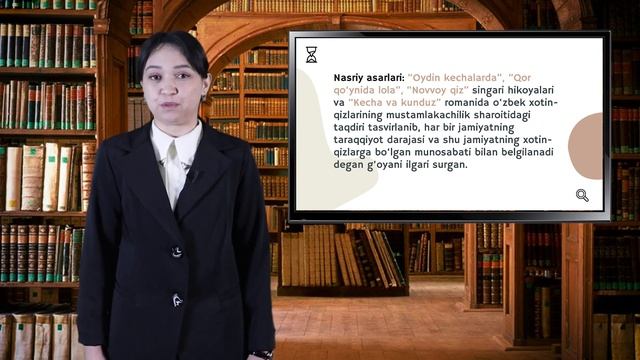 O'zbek Tili Va Adabiyoti Fakulteti Gulbahor Qurbonova. Mavzu: Cho‘lpon Adabiy Merosi.