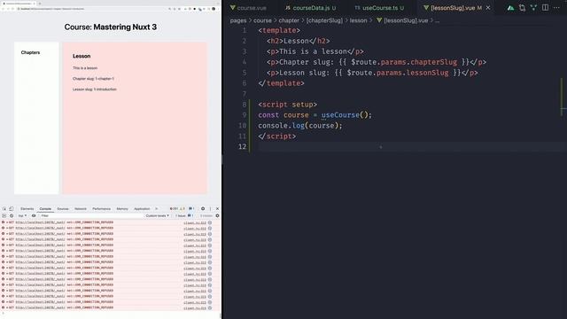 008-Mastering Nuxt - Loading in Course Data - HD смотреть онлайн
