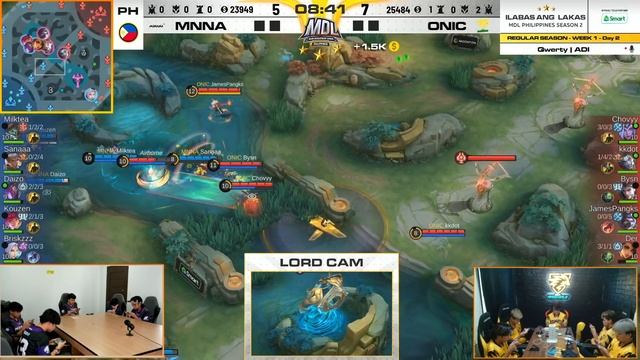 MDL PH S2 W1D2 MNNA vs ONIC Game 1 смотреть онлайн