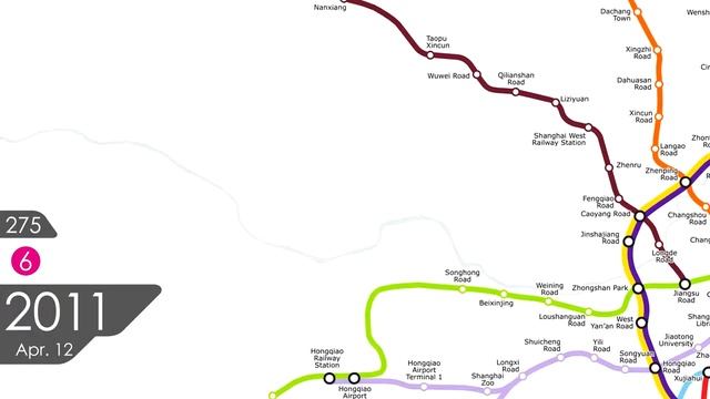 The Shanghai Metro Evolution Animation смотреть онлайн
