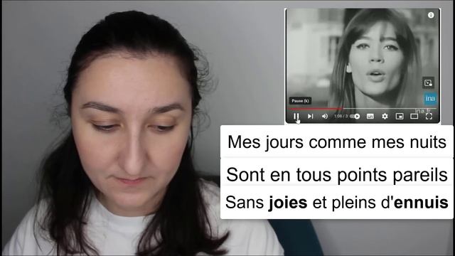 🇫🇷 Разбор песни для A1. Françoise Hardy - Tous les garçons et les filles. Французский язык смотреть онлайн