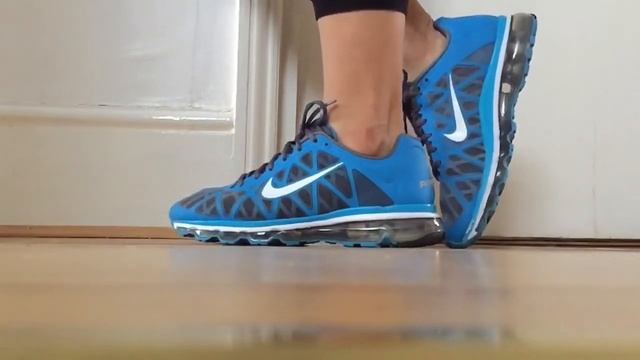 Women's Nike Air Max 2011 (Blue Glow/White/Dark Grey/Metallic Silver) Slo-Mo смотреть онлайн