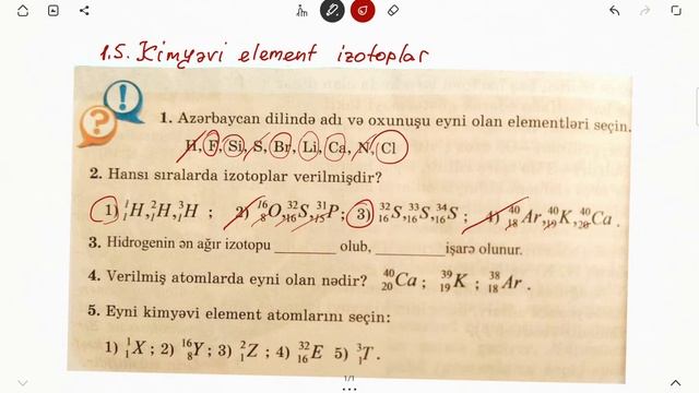 1.5. Kimyəvi element. İzotoplar. смотреть онлайн