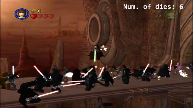 LEGO Star Wars The Video Game - Darth Sidious with Obi Wan Kenobi animations смотреть онлайн