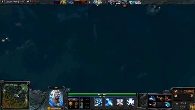 Девушка играет в Доту 2.Патч 6.86.Гайд на Зевса.Girl let's play Dota 2.Zeus смотреть онлайн