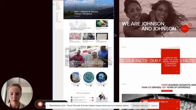Johnson & Johnson - Презентация редизайна корпоративного сайта [Школа дизайна UPROCK] смотреть онлайн