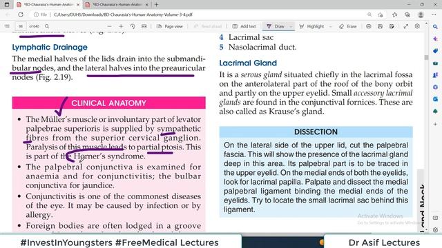 Chp2 | Anatomy of EYE LIDS & LACRIMAL APPARATUS | Head & Neck Anatomy | BDC Vol3 Chp2 Part2 смотреть онлайн
