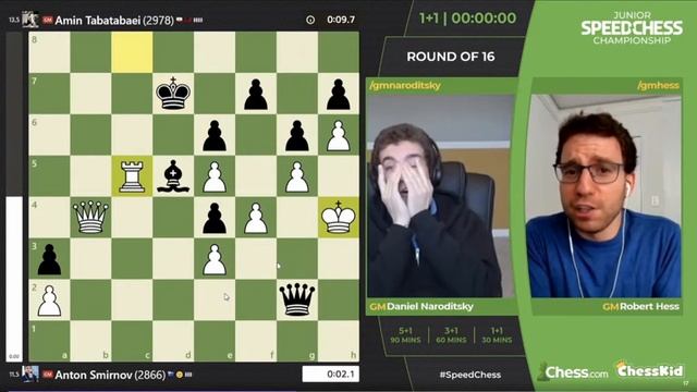 Amin Tabatabaei Blunder's His Queen But Anton Smirnov Doesn't See It! JSCC Day 4! смотреть онлайн