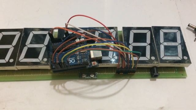 Arduino Real Time 6 Digit Digital Clock using 2.3" 7 segment display with RTC ds1307 смотреть онлайн