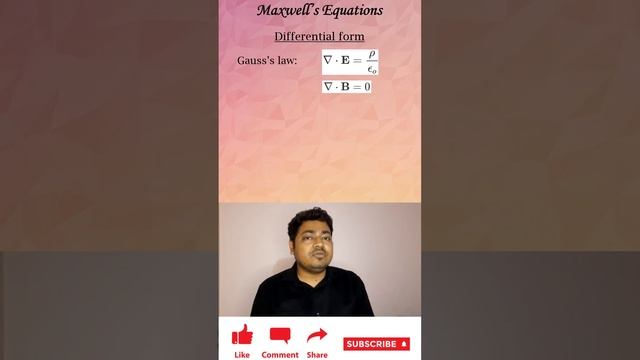 Maxwell's equations: Differential form #electromagnetictheory #physics смотреть онлайн