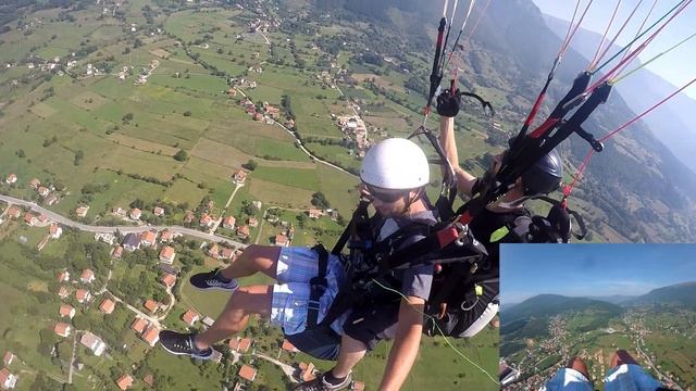 Paragliding Club Travnik Tandem Let ( GoPro ) смотреть онлайн