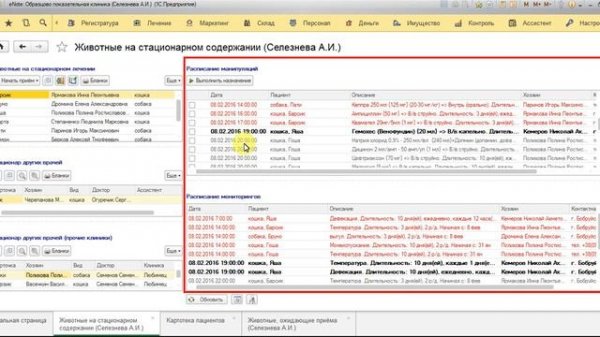 Обзор стационара в программе ENOTE