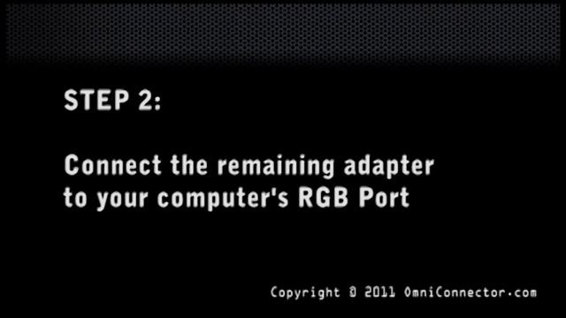 How to connect computer to LCD , Plasma TV using VGAtoVideo.com adapter смотреть онлайн